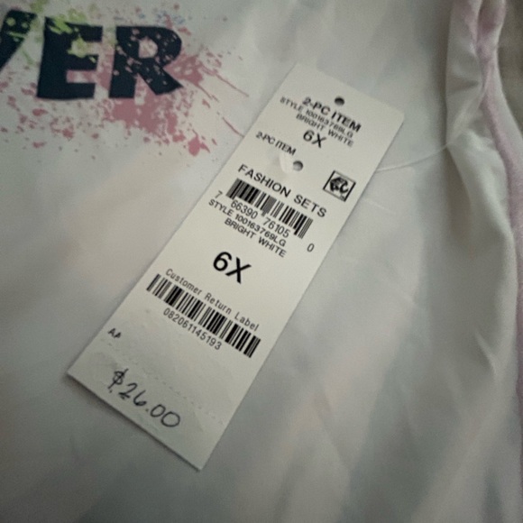 Power girls 2-pc set purple short and top set $26 - Picture 4 of 4